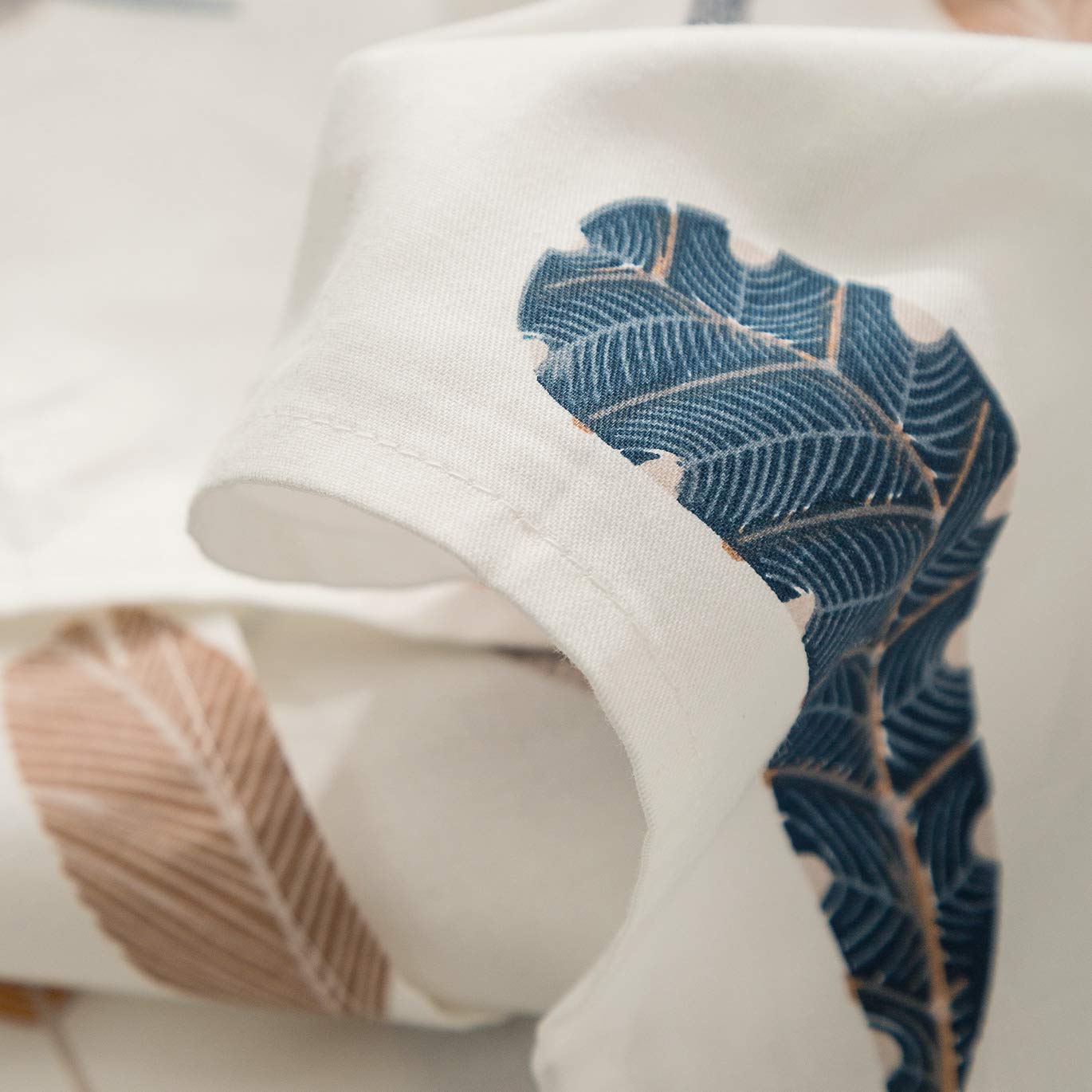SUSYBAO - Juego de 2 fundas de almohada, 100% algodón, diseño estampado, cierre de sobre, calidad de hotel, suave, decoración del hogar, cómodo, fácil cuidado, lavable a máquina