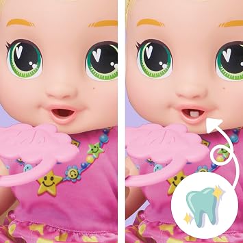 Baby Alive Baby Grows Up, LaLa GooGoo, Milestones and Baby's First Tooth, Interactive Doll for Girls and Boys Ages 3+