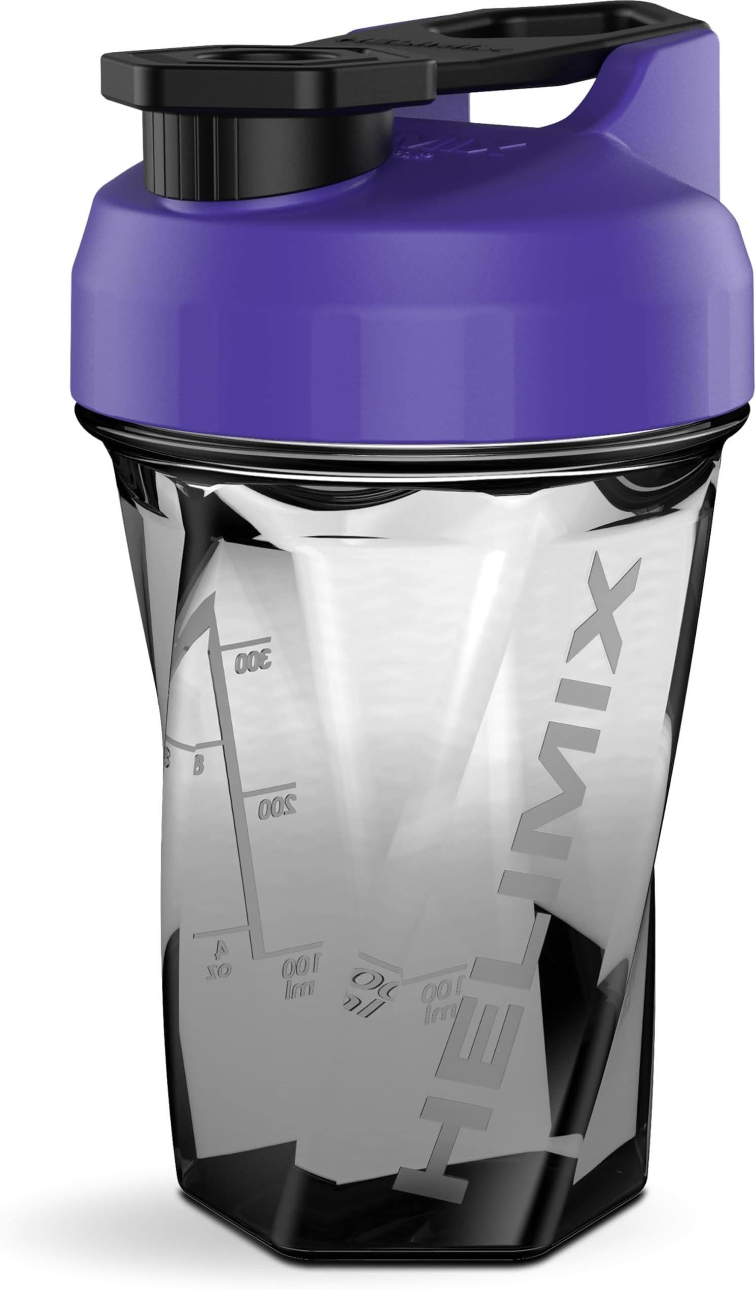 Helimix 1.5 Vortex Blender Shaker Bottle 20oz | No Blending Ball or Whisk | USA Made | Portable Pre Workout Whey Protein Drink Shaker Cup | Mixes Cocktails Smoothies Shakes | Dishwasher Safe