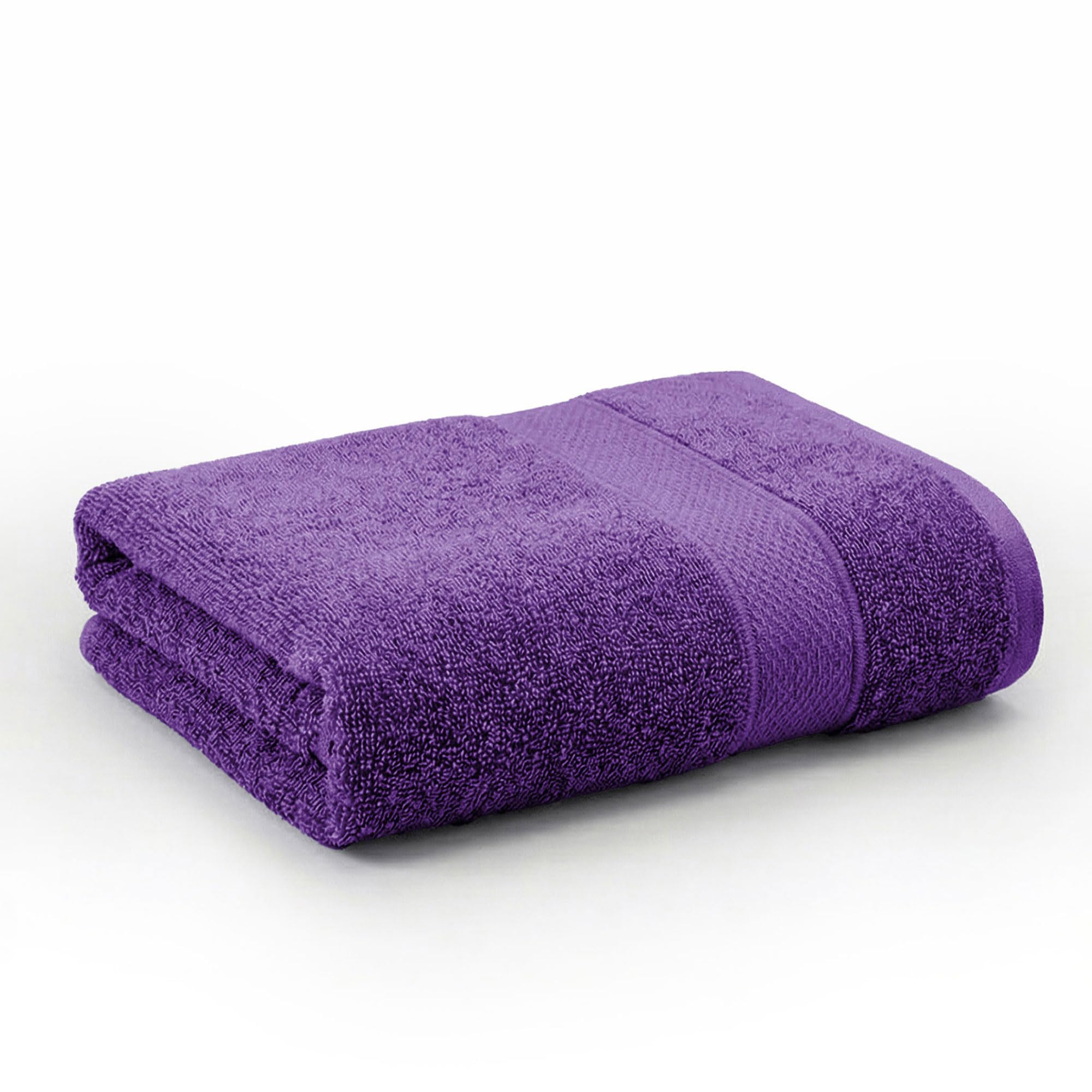 Trident 100% Cotton Towels for Bath | Towels for Bath Large Size | Trident Bath Towel - Soft & Absorbent | 450 GSM | 1 Piece Bath Towel for Men/Women | Urban Comfort | 70 cms x 140 cms - Purple