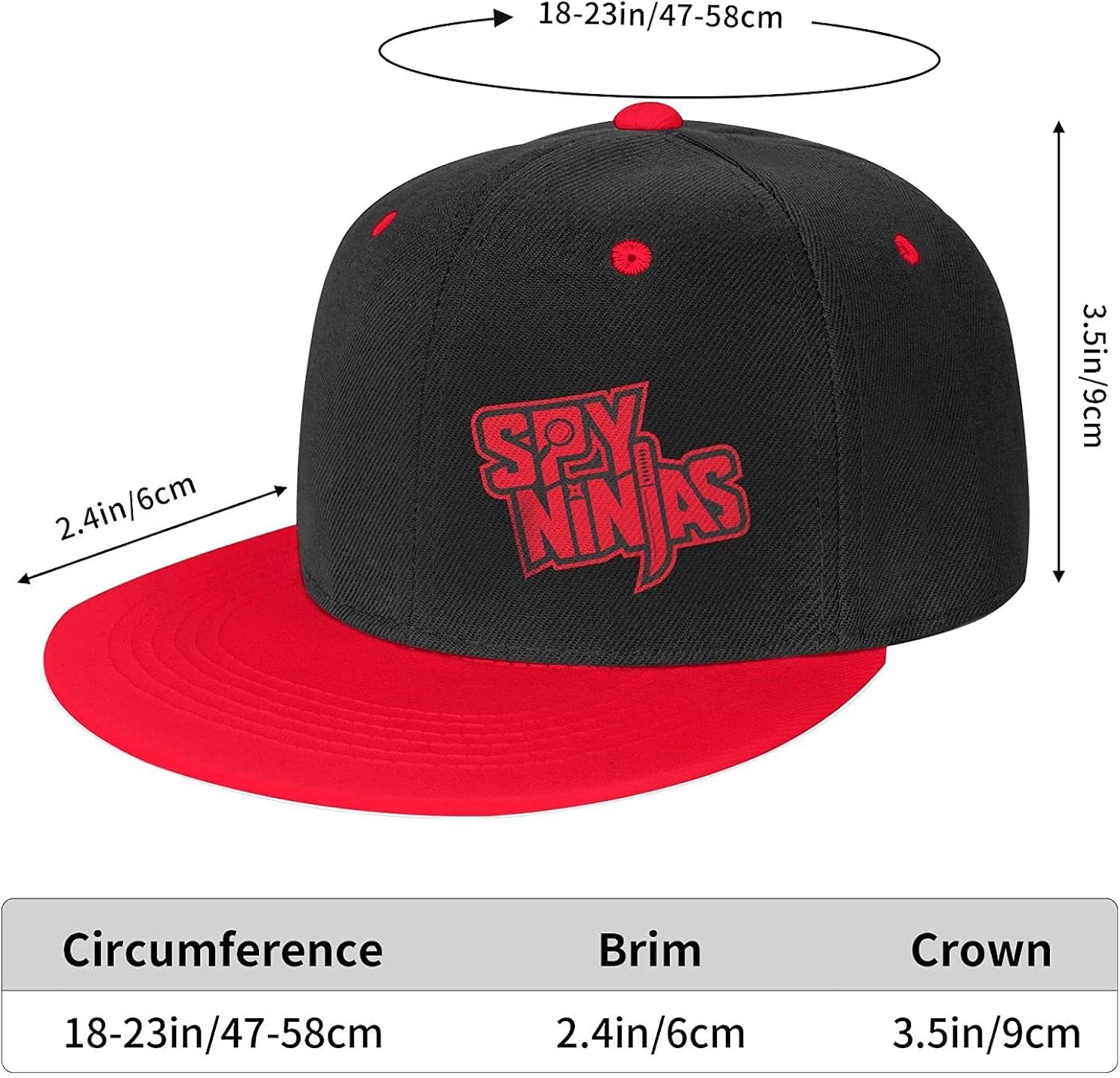Ninjas Hat for Boys Girls Hip Hop Flat Bill Hats Game Hats Adjustable Snapback Dad Cap Trucker Mesh Baseball Caps : Clothing, Shoes & Jewelry