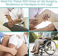 Vista 3 de Vive Correa de levantamiento de muslos (paquete de 2) - Banda de asistencia para dominadas - Herramienta de muñeca acolchada para movimiento