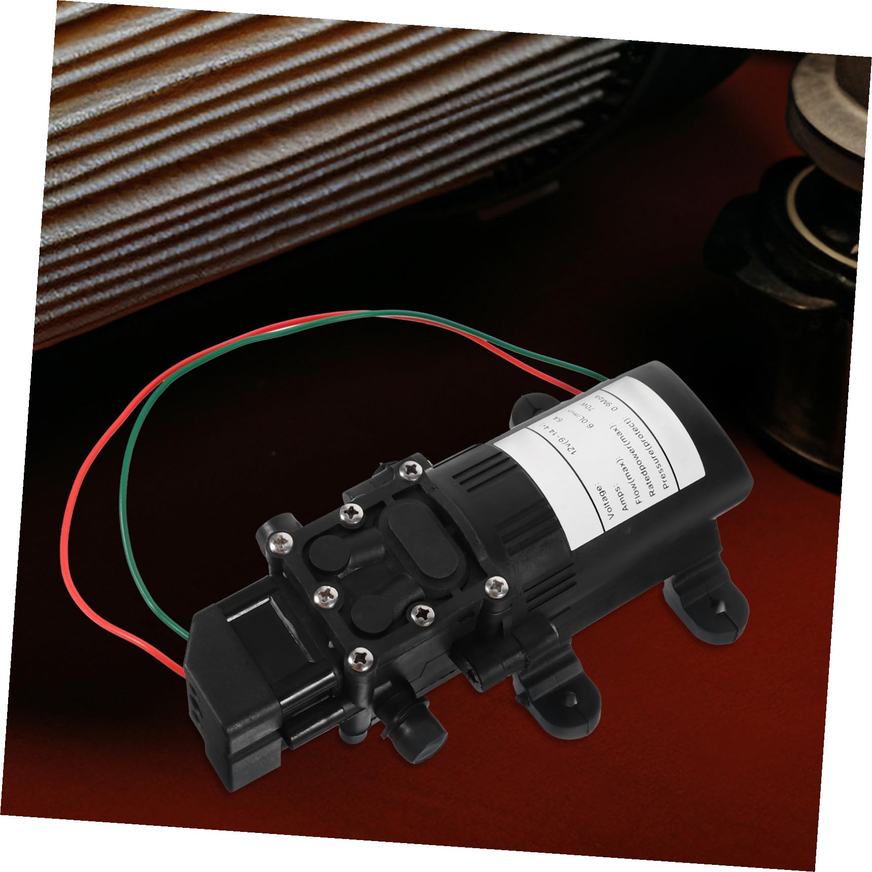 NUOBESTY bomba de diafragma bomba pulverizadora bomba de agua Negro