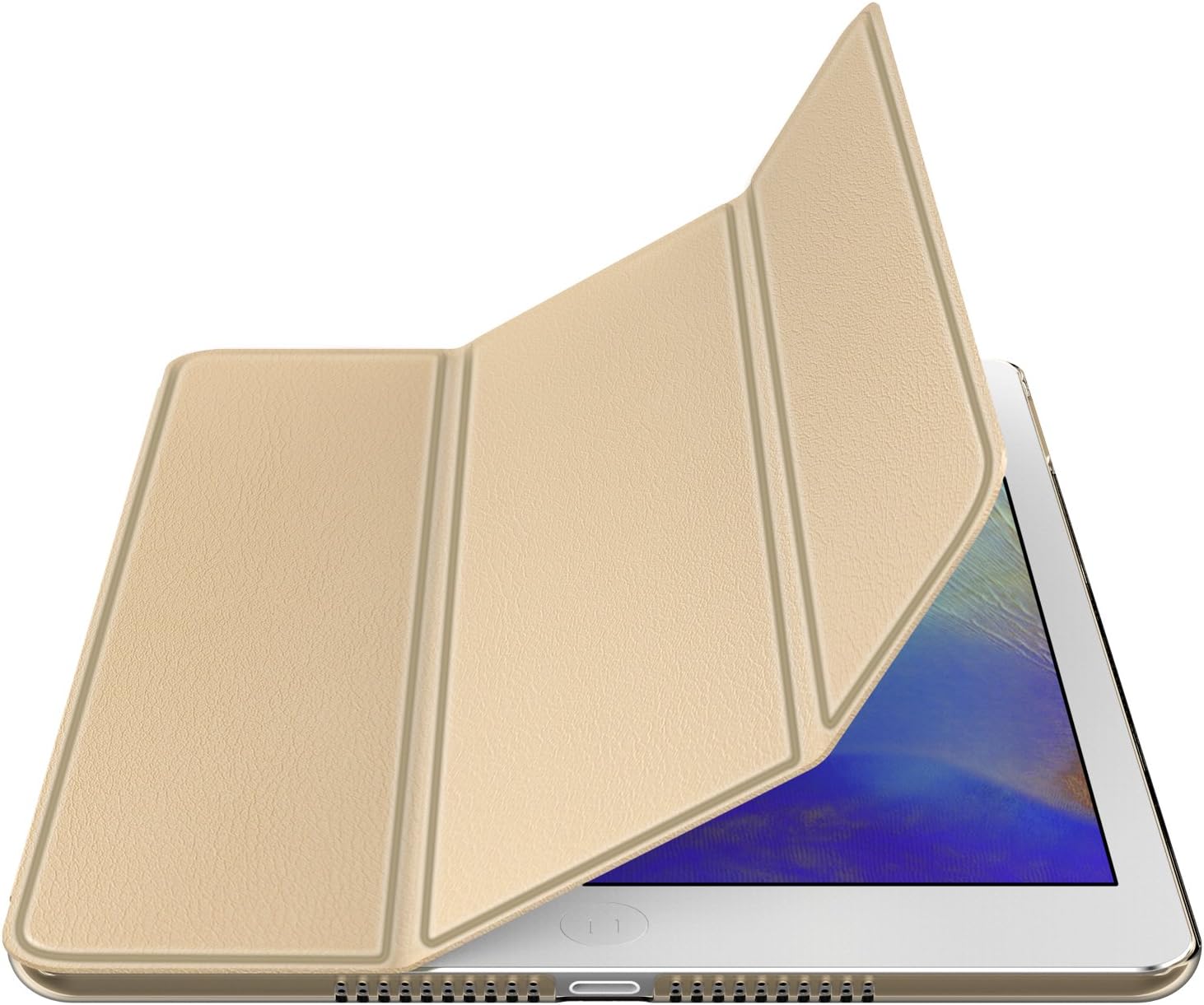 JETech Case for iPad Air 2013 Model, Cover with Stand Function and Auto Wake/Sleep (Gold)