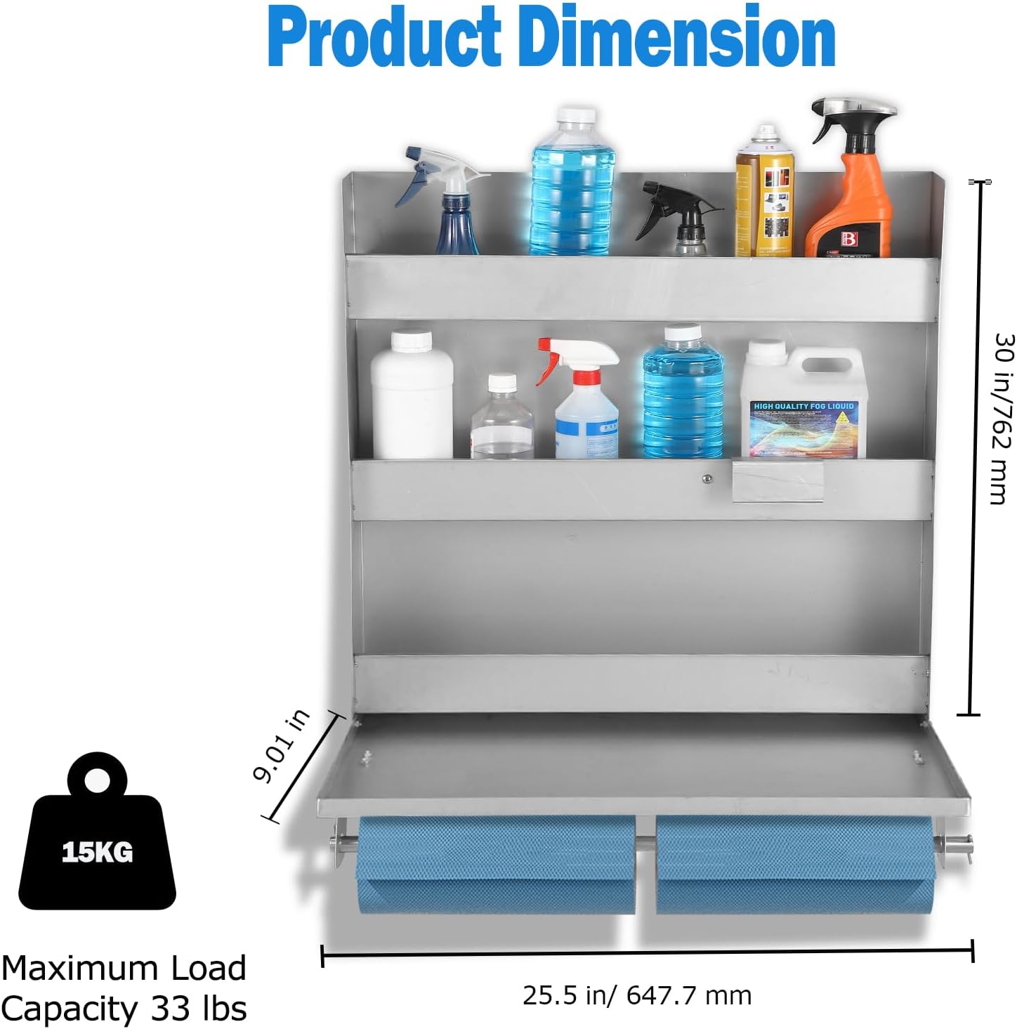 Wall Mounted Tool Tray, Storage Trailer Tool Cabinets, Small Wall Mounted Steel Cabinets Adjustable Shelves, for garages, Tool Rooms, Toilets, etc.