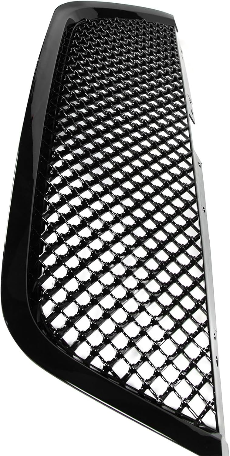 Auto Front Grille, Car Front Grill, Compatible with 2007-2012 GMC Acadia,Gloss Black Grille