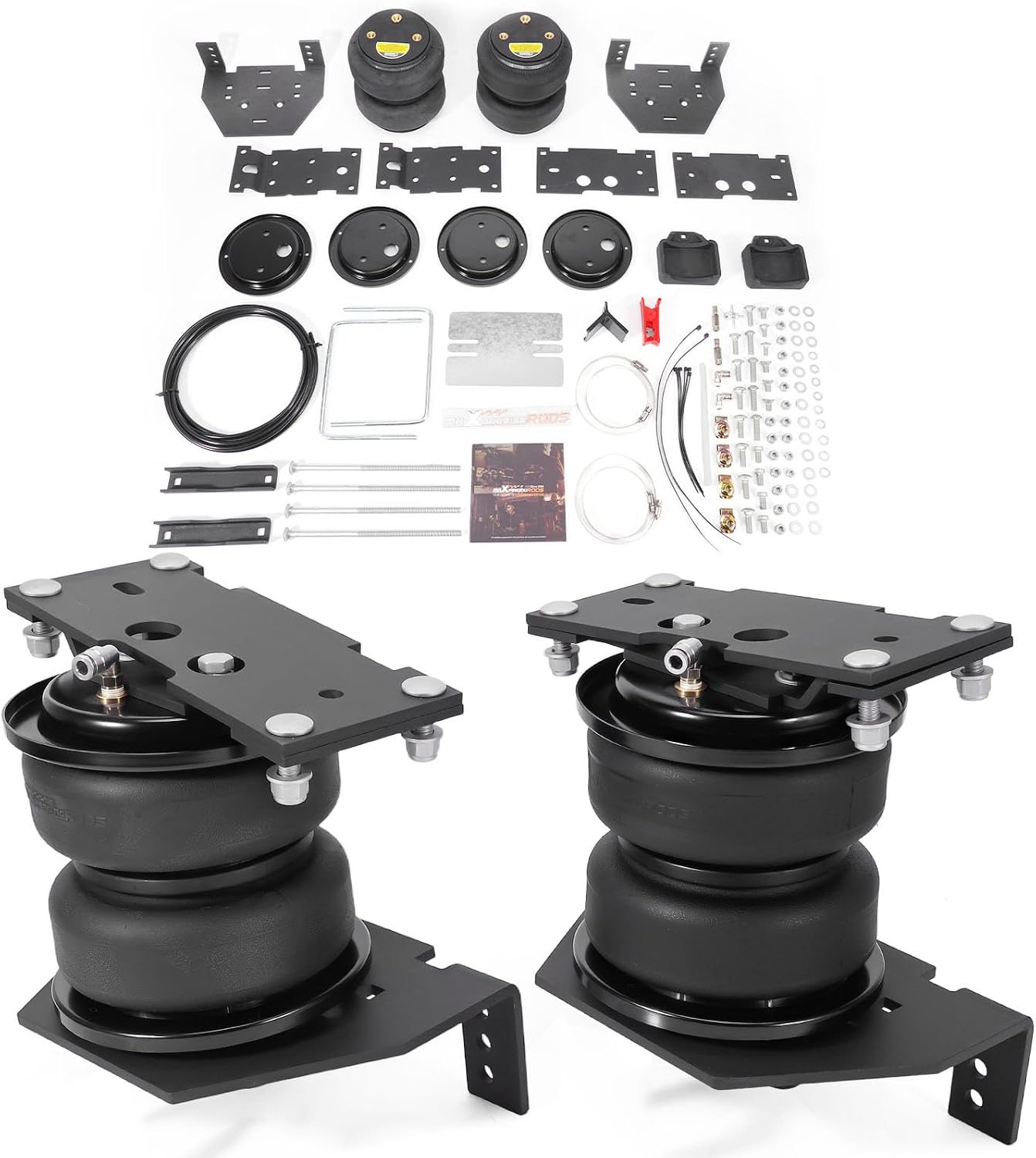 maXpeedingrods 5000 lbs Rear Air Suspension Bags Kit for Ford F-250 F-350 2017-2019 and F-450 2017-2024 4WD Only Super Duty Air Helper Spring Kit w/Internal Bumper