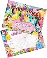 Vista 1 de 24 invitaciones de cumpleaños de princesa, invitaciones de fiesta de princesa, suministros de decoración de fiesta de cumpleaños de princesa