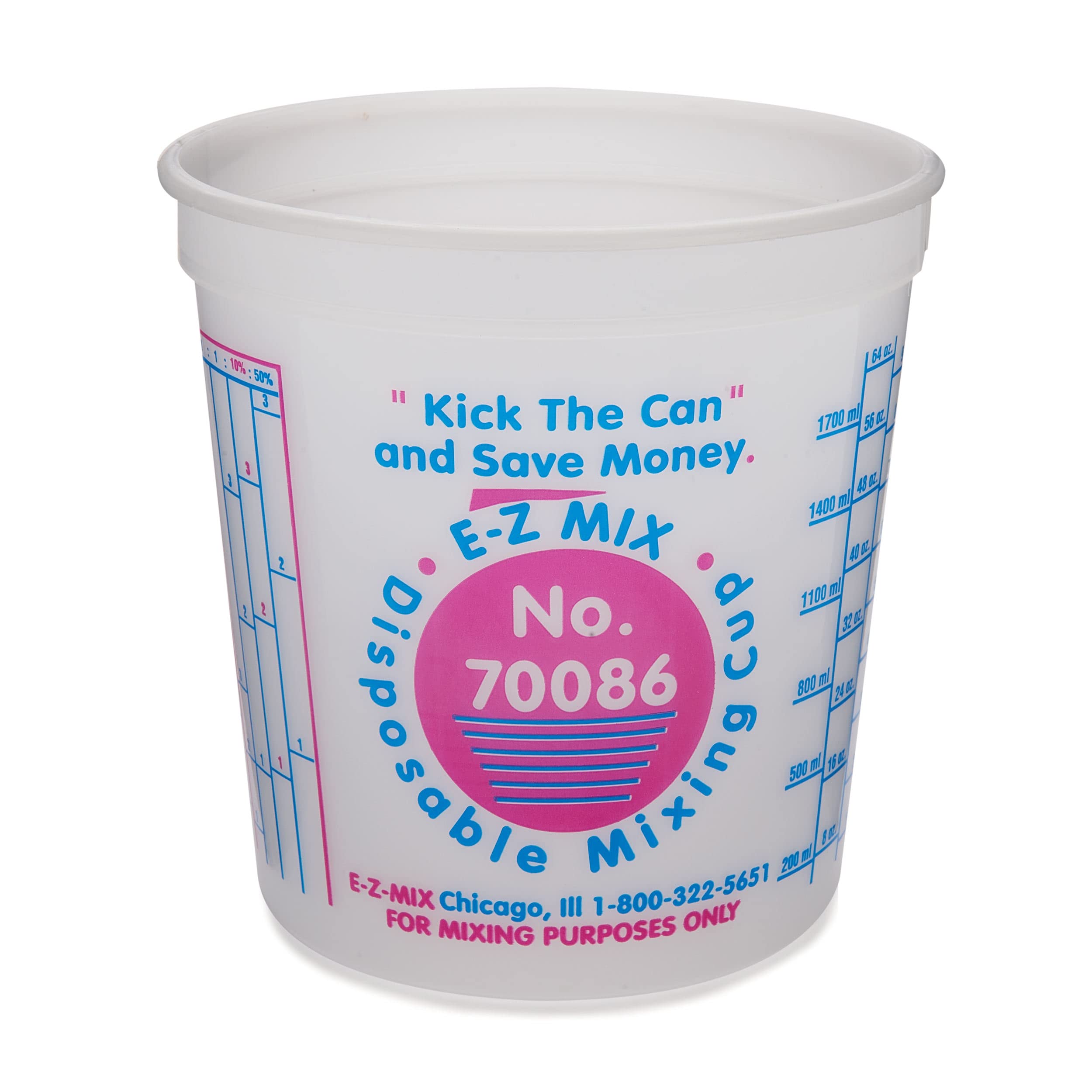 Amazon.com: E-Z Mix 70086 2-1/2 Quart Disposable Cups: Measuring