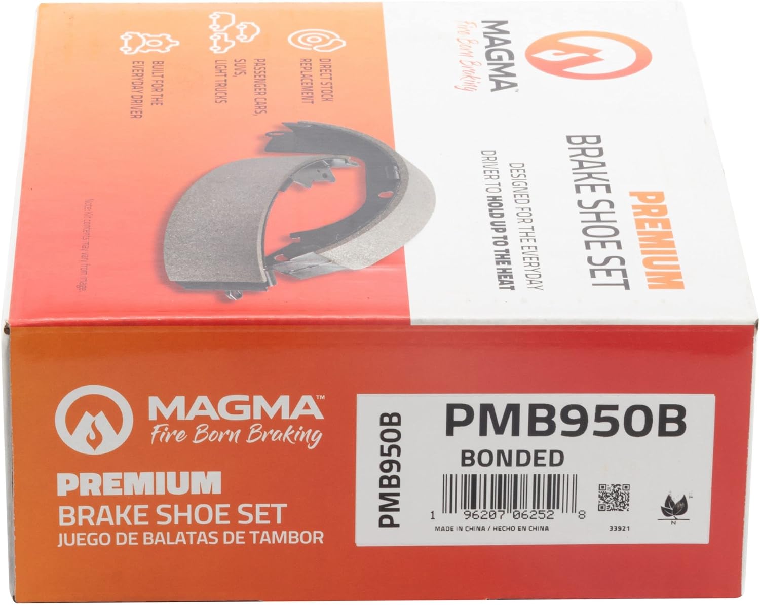 PMB950B Parking Brake Shoe, Rear