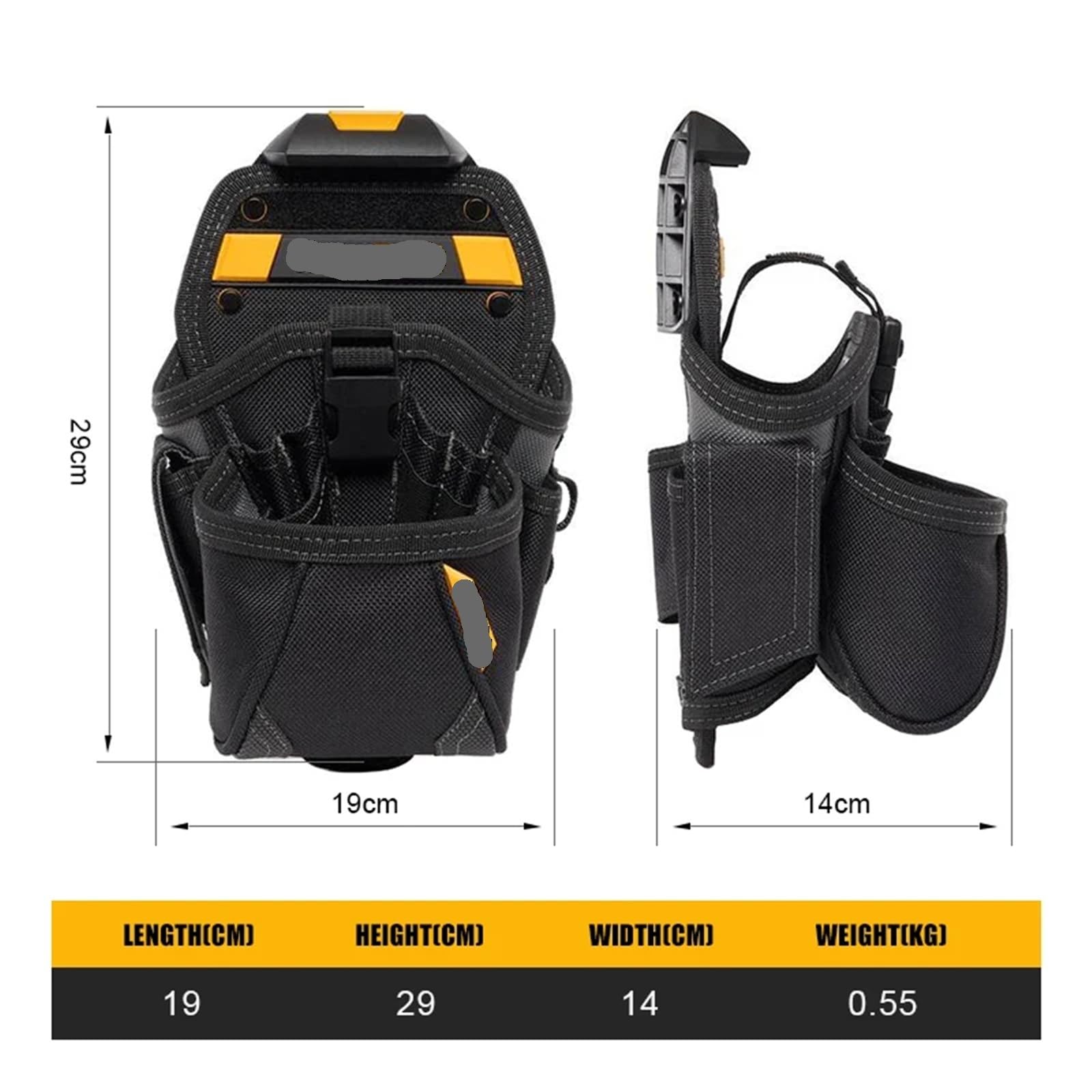 Étui pour perceuse Étui de Forage – Pochette Ceinture for perceuse à Main spécialisée, Installation réparation, Sac Outils Rangement Portable