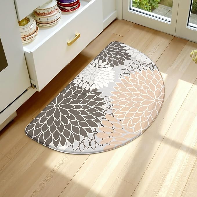 KIMODE Kitchen Mats For Floor Cushioned Anti Fatigue,Fall Moroccan