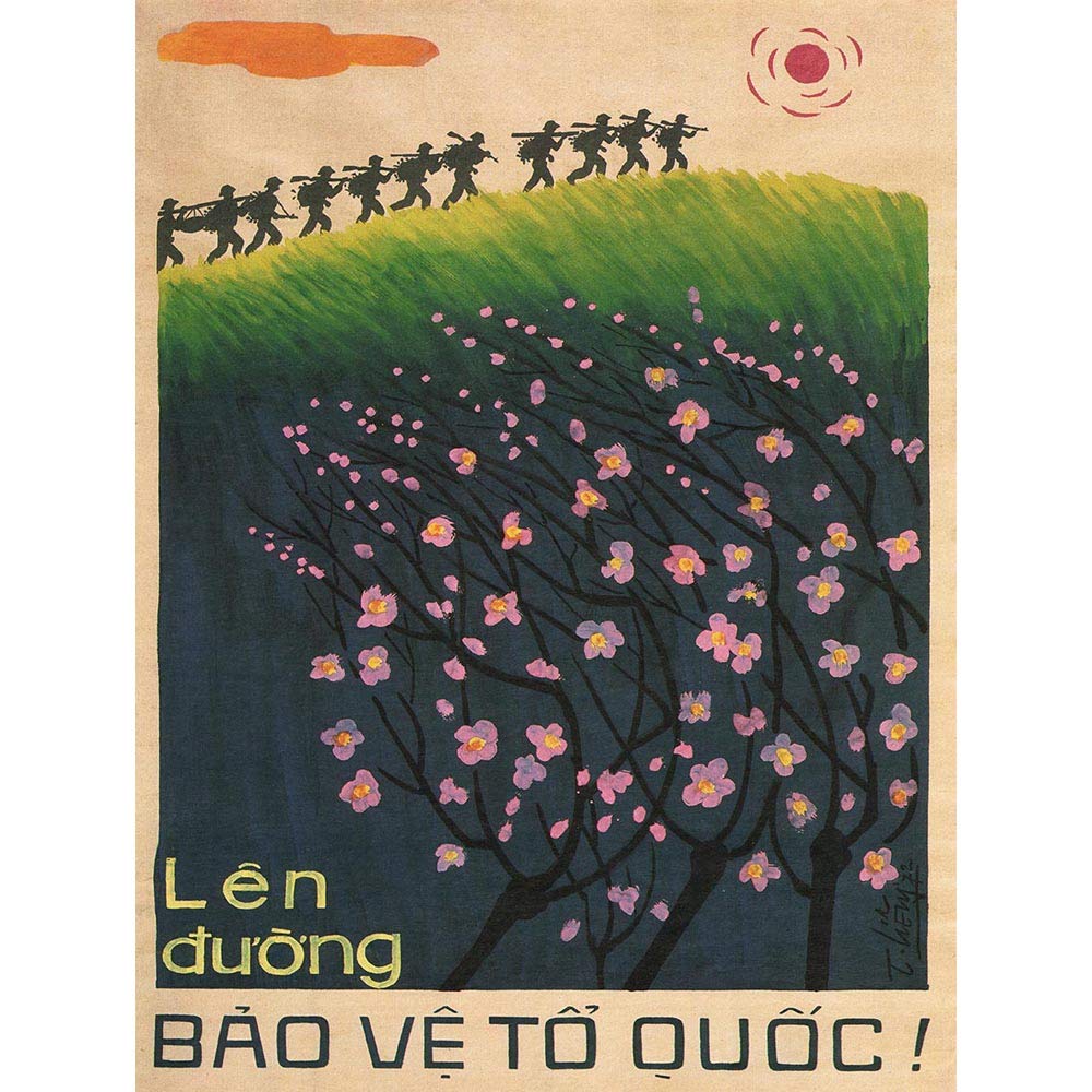 Wee Blue Coo Vietnam War Protect Motherland Soldier Art Print Poster Wall Decor 12X16 Inch