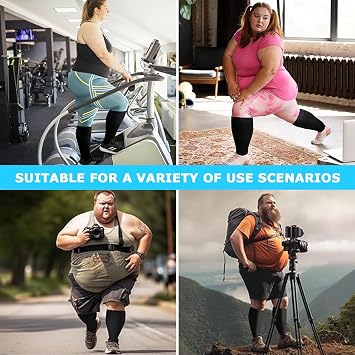 Plus Size Compression Socks for Women Men, 2 Pairs 15-20 mmHg Graduated Compression Support Stockings, Wide Calf Extra Large Knee High Stockings for Running Flying Pregnancy Nurse Travel Edema