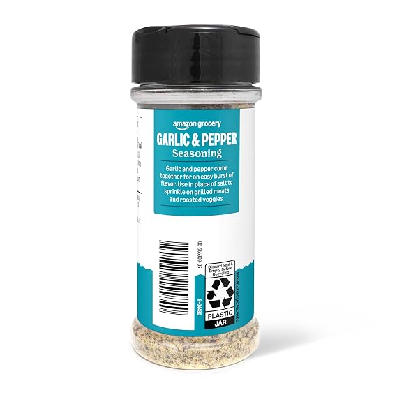 Amazon Grocery, Garlic & Pepper Seasoning, 4 Oz (Previously Happy Belly, Packaging May Vary)