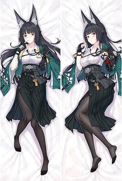 ZZZ Hoshimi Miyabi Cosplay Dakimakura Hugging Body Pillow Case, Costume Anime Otaku, 2-Side HD Pillowcase Cover 59 x 20 Inch