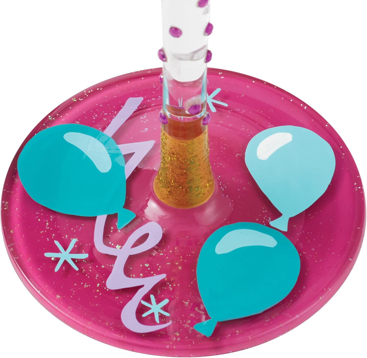 Enesco Lolita Designs Life is Better when You're Retired Hand-Painted Artisan Wine Glass, 15 Ounce, Multicolor