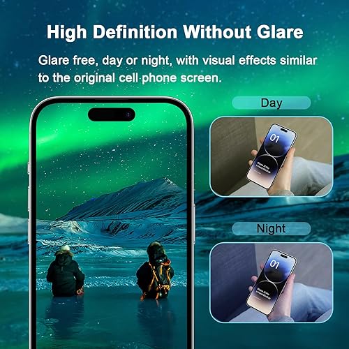 Miniatura 5 de Protector de pantalla para iPhone 1212Pro (6.1 pulgadas) HD anti bloqueo de luz azul, película de vidrio templado, protección ocular, compatible con