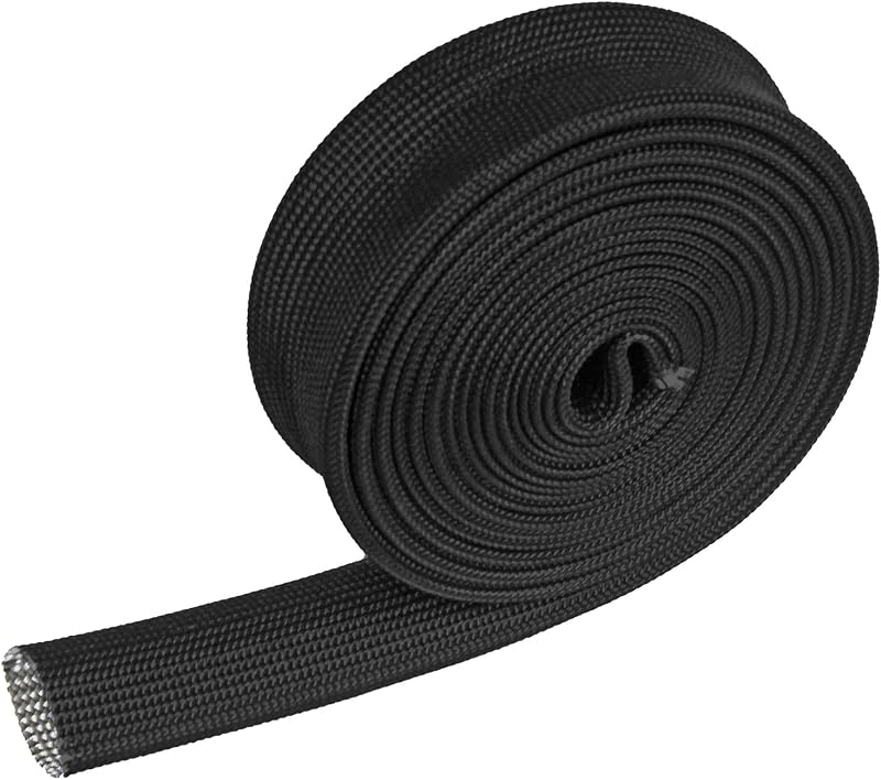 Manga de proteção térmica em fibra de vidro LEDAUT 3/4" x 3,05 m para cabos, mangueiras e linhas automotivas