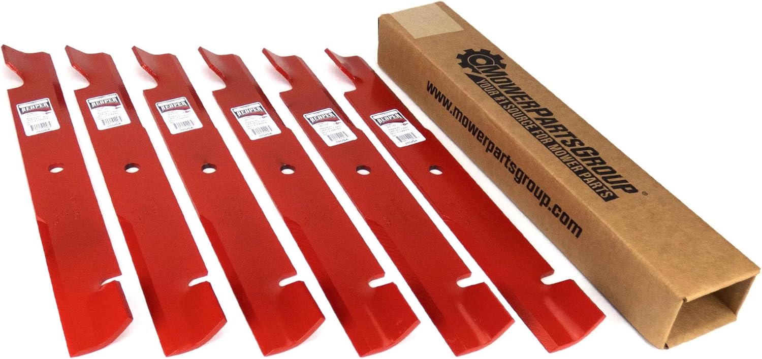 MowerPartsGroup (6) Reaper 60" Hustler Bad Boy Gravely Toro 20.5" Mower Blades Made in USA
