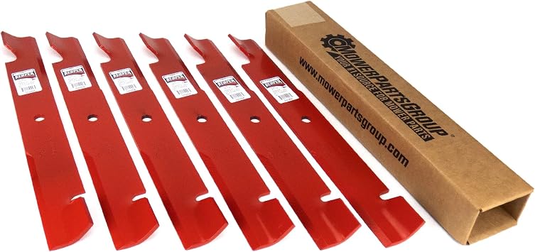 MowerPartsGroup 6 Hi Lift Blades Replace Bad Boy 038-6050-00 60" Deck