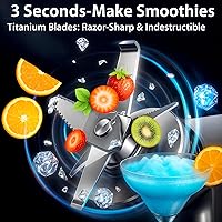 Vista 3 de Licuadora profesional, licuadora comercial, licuadora de batidos con escudo insonorizado completo, licuadoras silenciosas, licuadoras resistentes