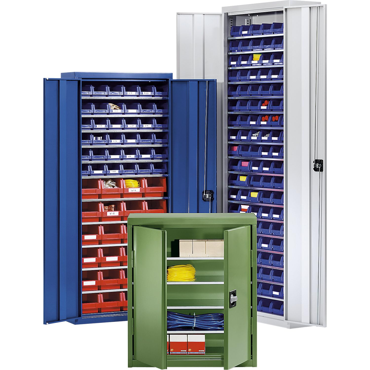 eurokraft pro | Materialschrank mit Lagerkästen
