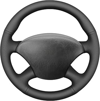 MEWANT Hand Stitched Steering Wheel Cover Wrap for Ford Focus MK1 1998-2004 Steering Wheel Accessories for Ford Focus MK1 1998-2004