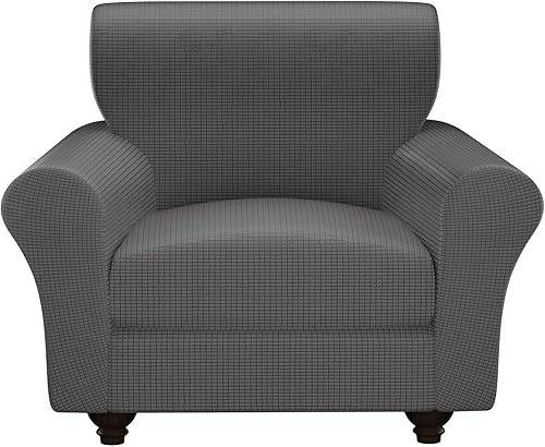 Miniatura 70 de Fundas elásticas para sofá, Fundas de sofá con estampado floral, 2 piezas de funda para sillón con funda de sección separada, Funda lavable para