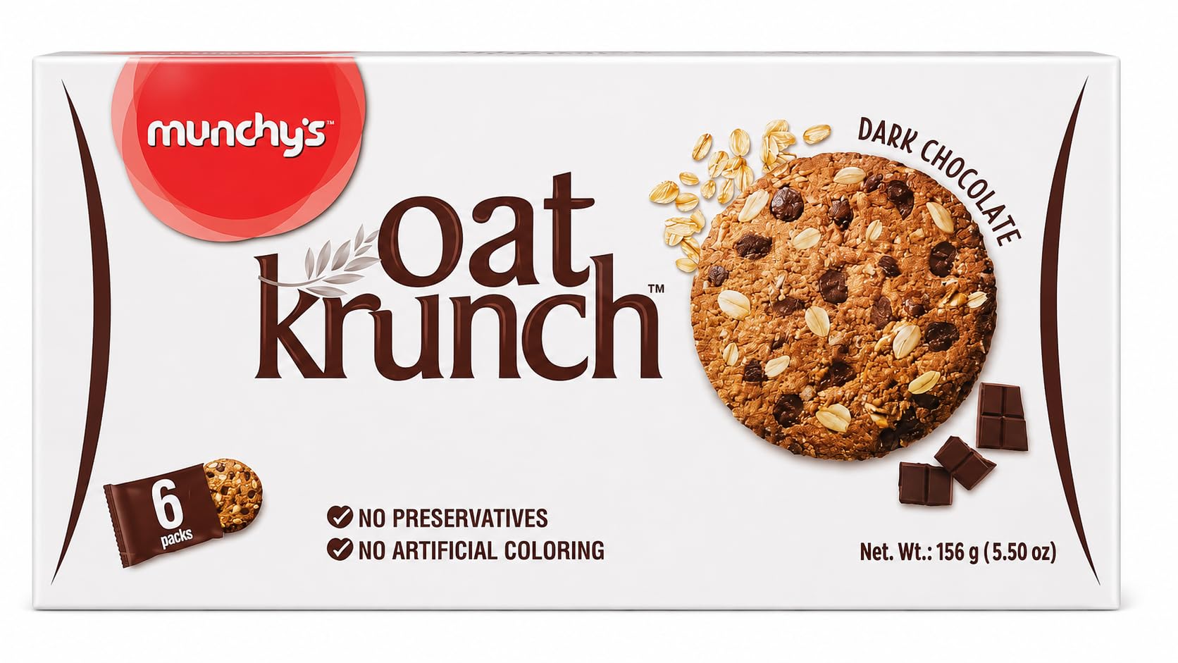 Munchy's Dark Chocolate with Hazelnut Oat Krunch Crackers, 156g-image-18