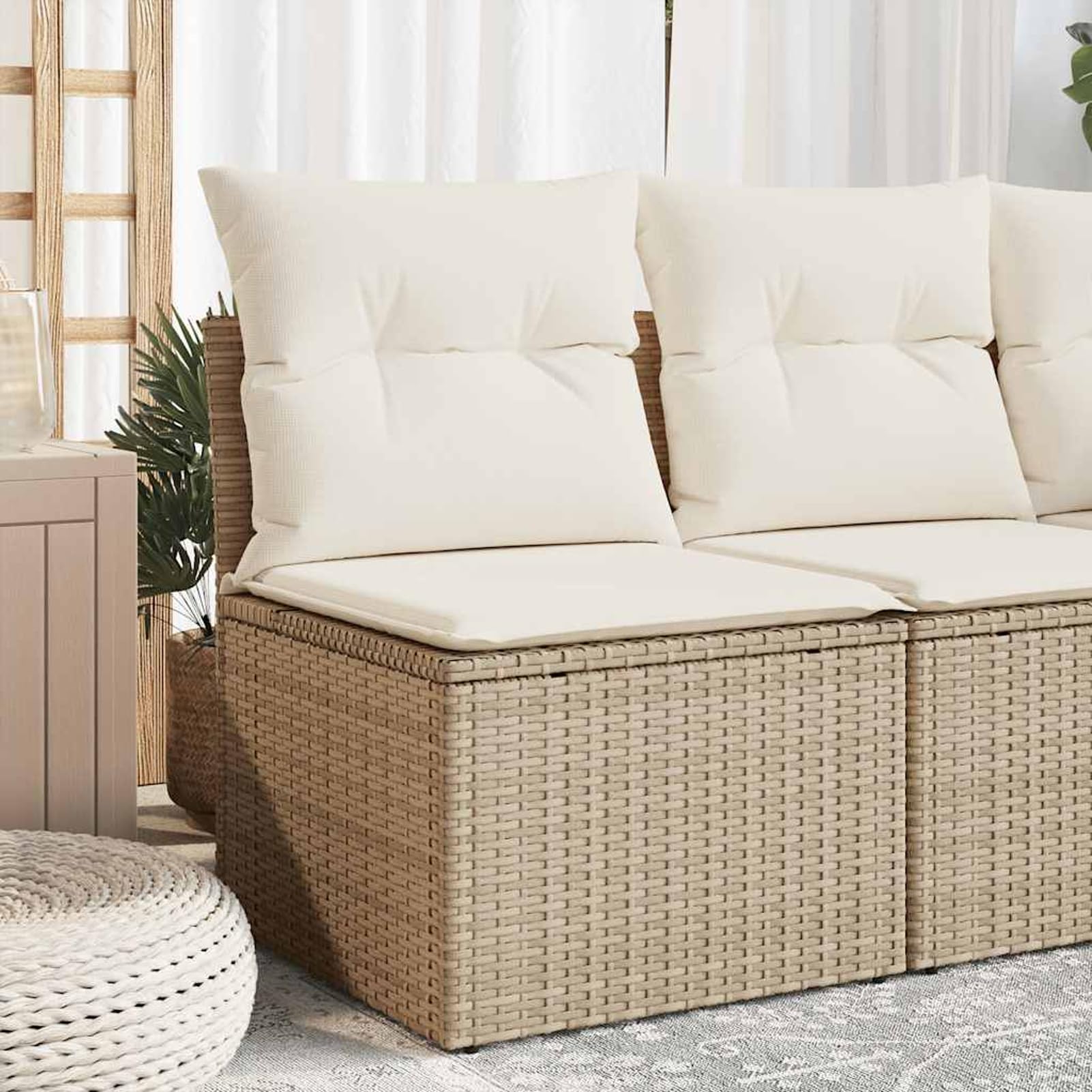 Fauteuil de jardin imperméable avec sac de rangement intégré