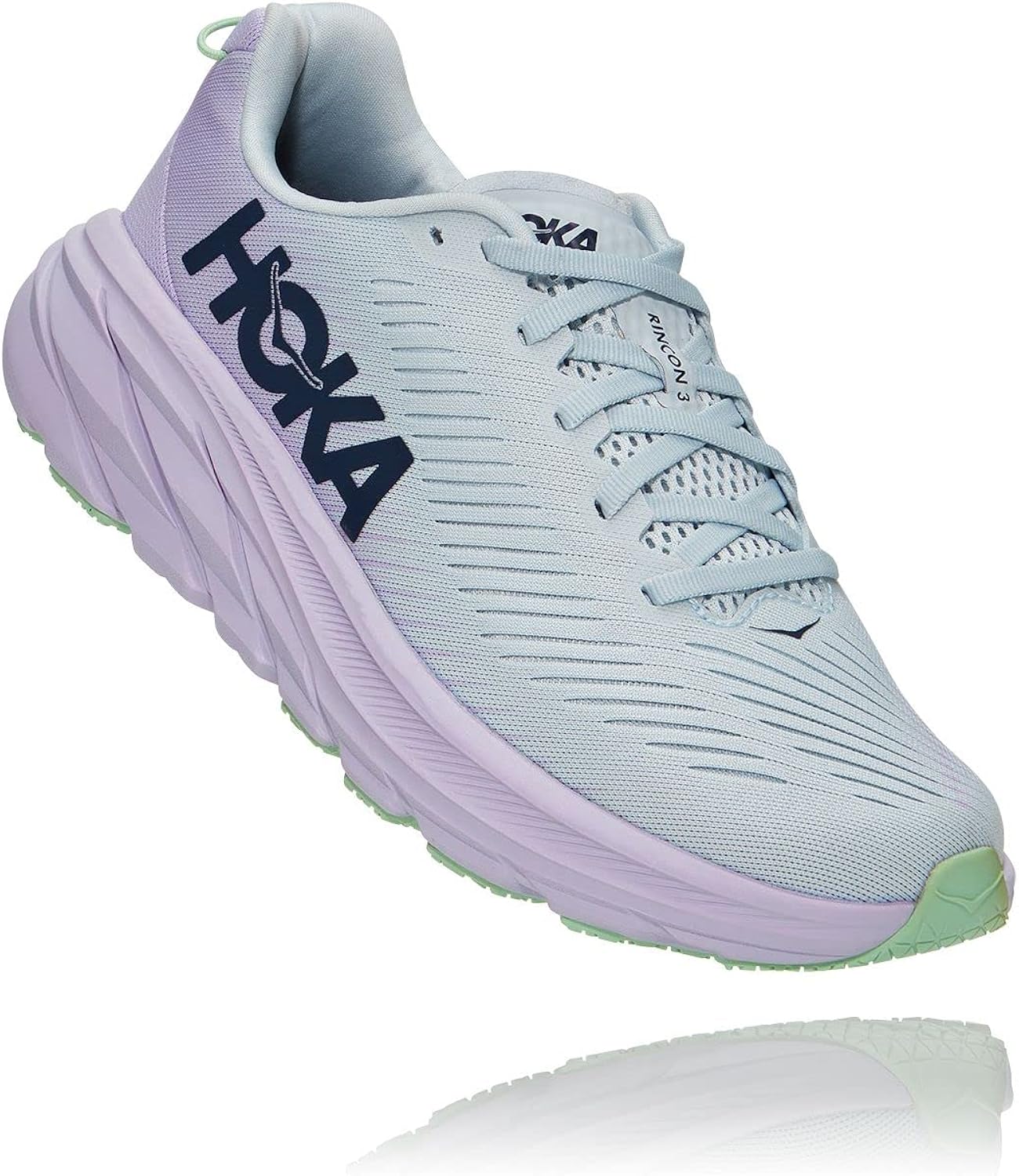  | HOKA ONE ONE Womens Rincon 3 Synthetic Textile Trainers | Road Running