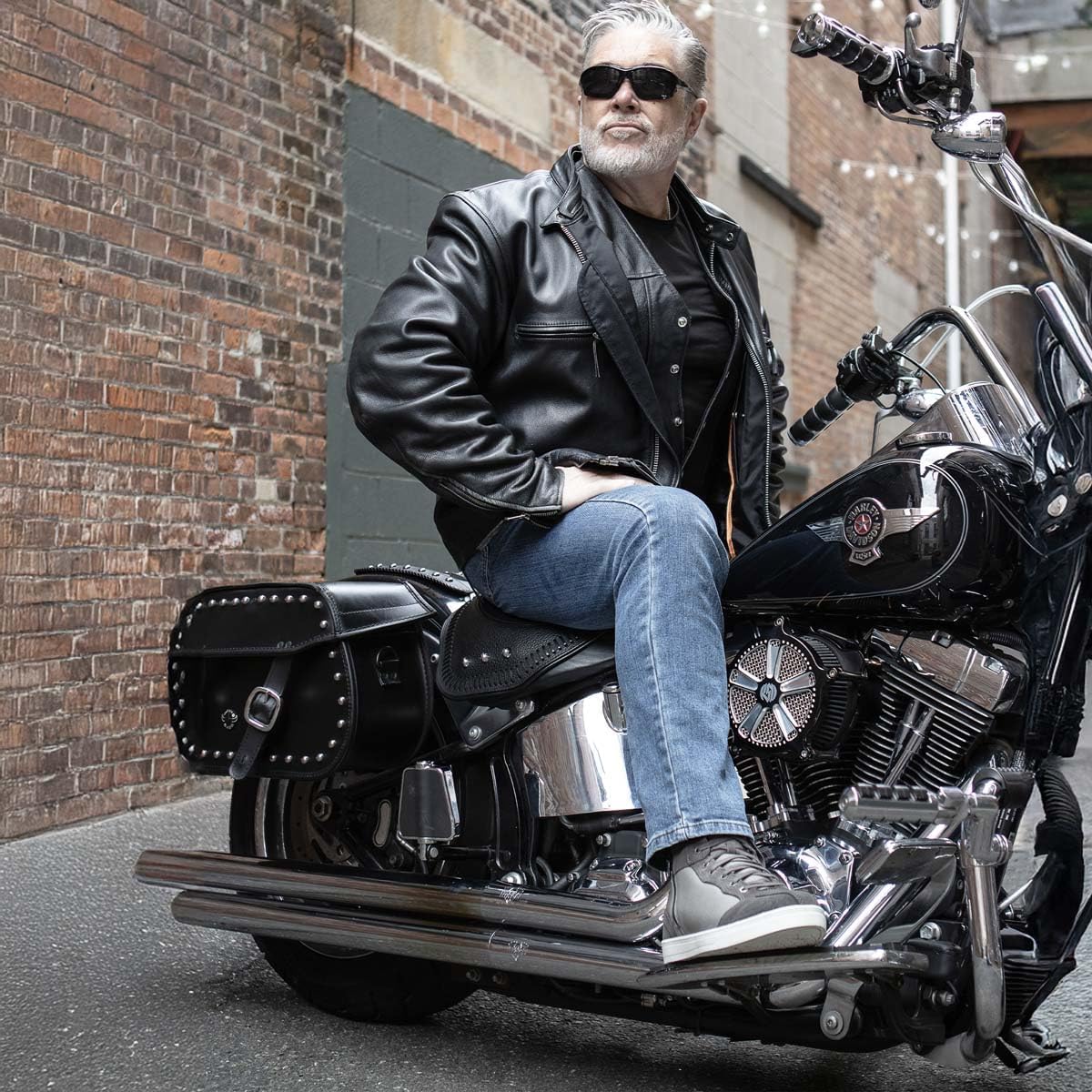Milwaukee Leather Men's Motorcycle Riding Shoes - Reinforced Shank, Climate Control Insole, Non-Slip Sole