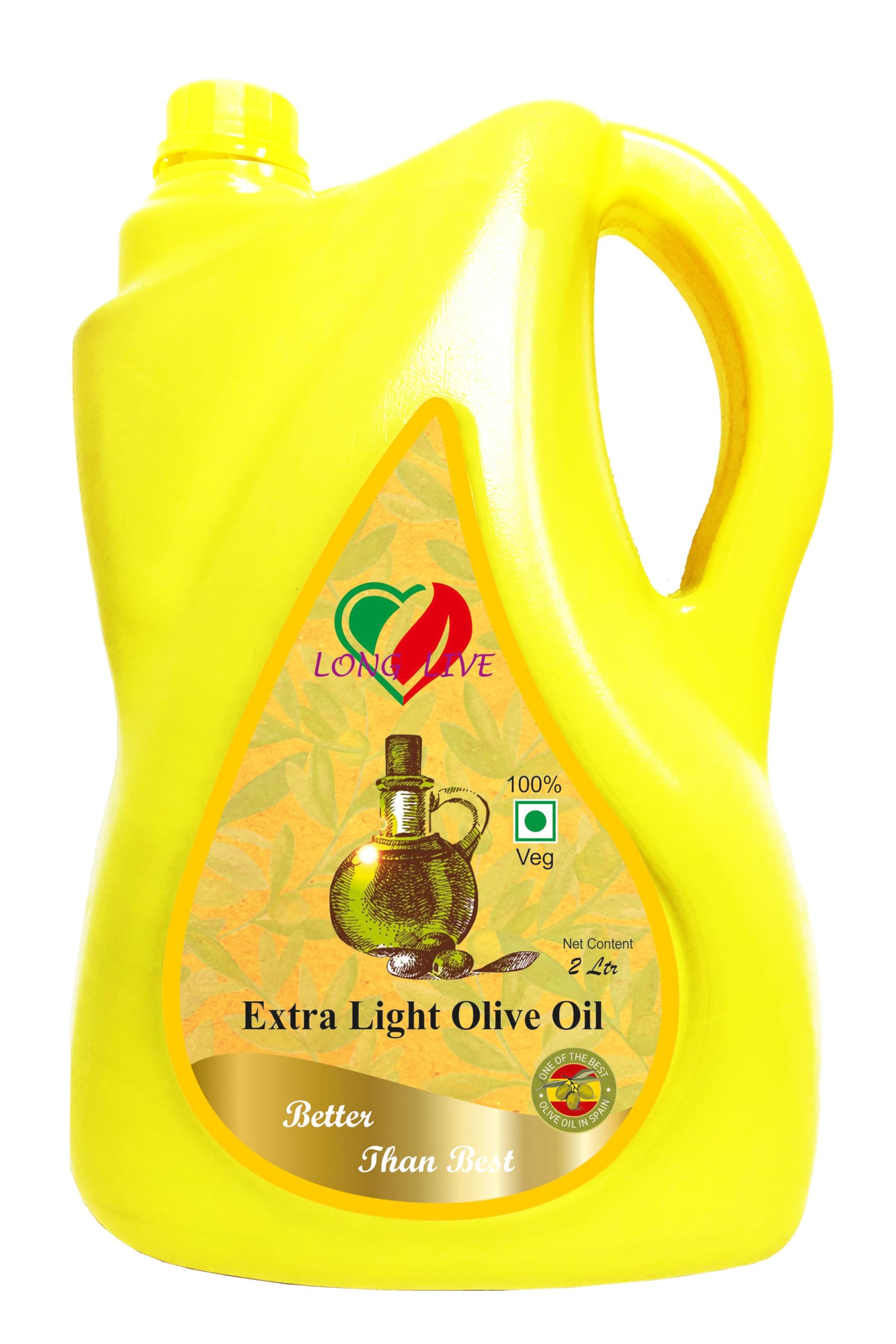 Long Live Extra Light Olive Oil, First Cold Pressed,(Imported from Italy) -2 Ltr Jar (B0CWKTH1N4) Amazon Price History, Amazon Price Tracker