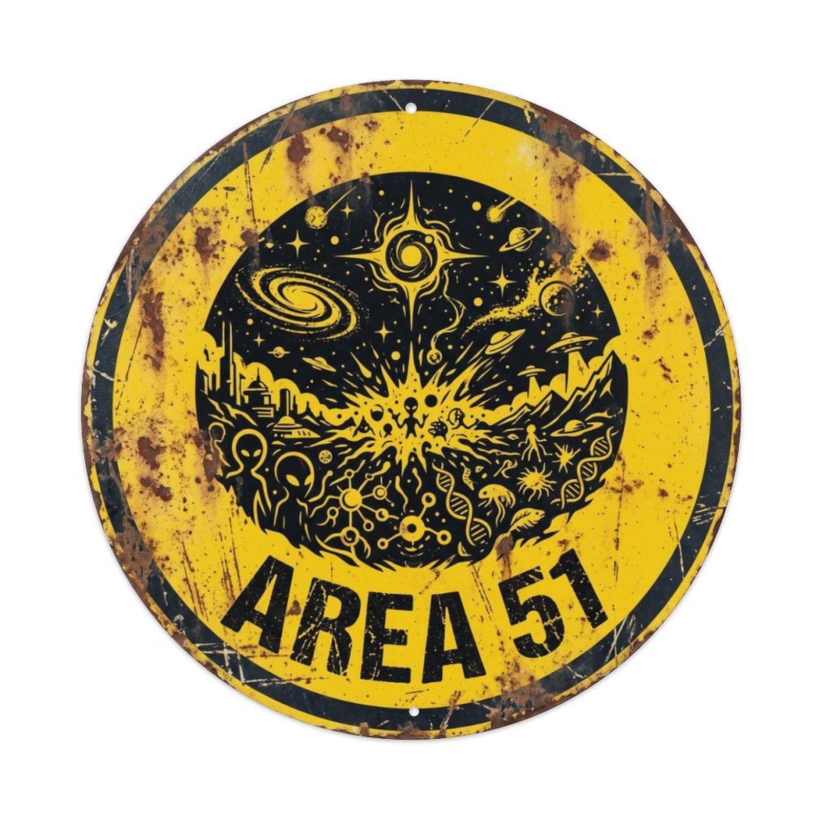 Alien Area 51 OriginsMetal Tin Sign