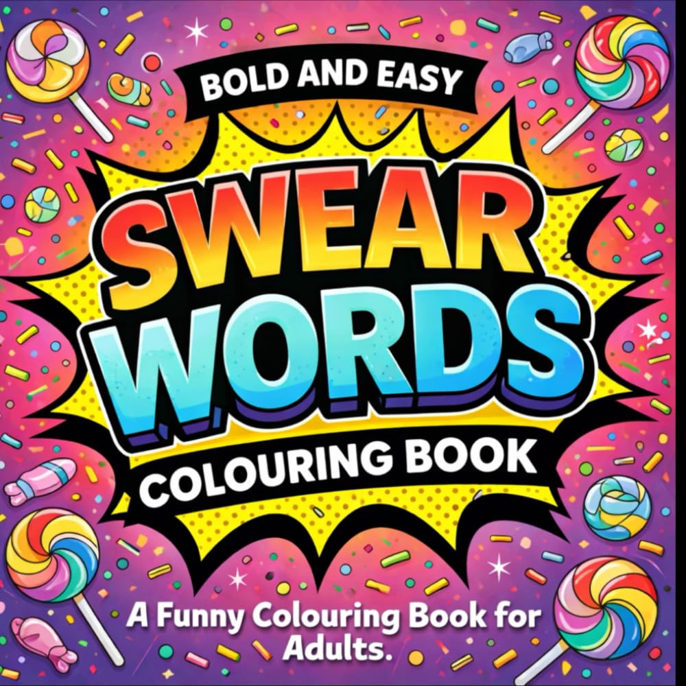 Swear Words Colouring Book: Bold & Easy Stress Relief Colouring for Adults