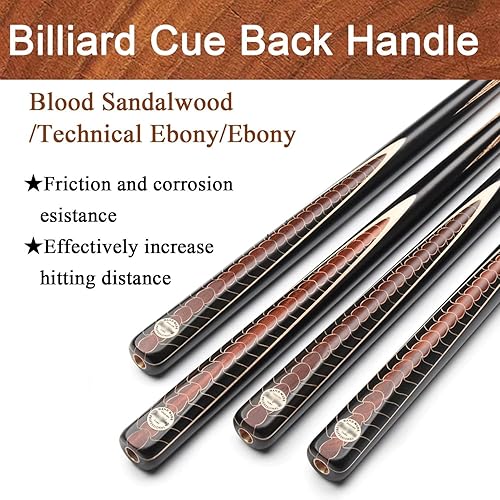 Miniatura 5 de Tacos de billar profesionales Taco de billar integrado 10MM Snooker chino negro ocho con caja para entusiastas profesionales (color 1)