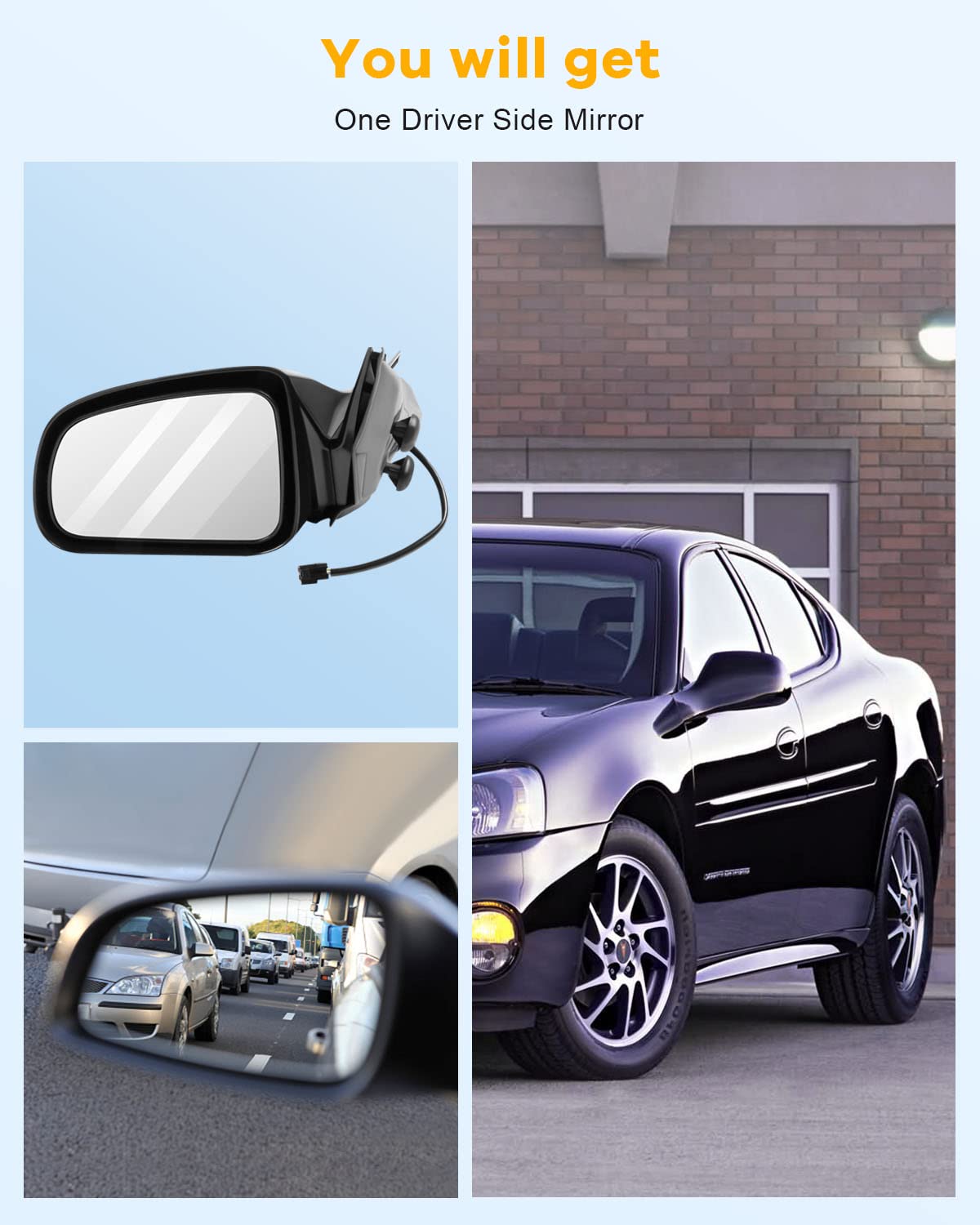 Amazon.com: ITOPUP Driver Side View Mirror Fit for 2004 2005
