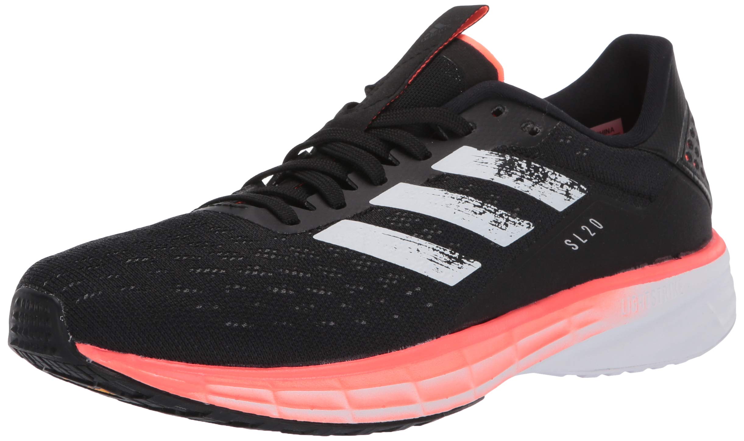 Adidas Mens Sl20 Running Shoe Core Black Footwear White Signal - Main Image