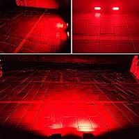 Vista 6 de Barra de luces antiniebla LED de una sola fila ultra delgada de una sola fila, luces de niebla rojas para caza, luces de pesca, 2 unidades, 7