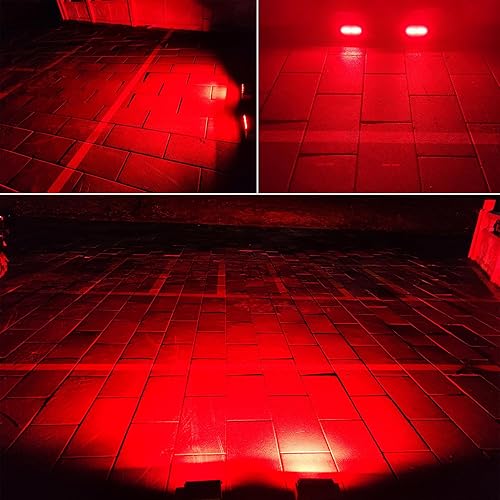 Miniatura 6 de Barra de luces antiniebla LED de una sola fila ultra delgada de una sola fila, luces de niebla rojas para caza, luces de pesca, 2 unidades, 7