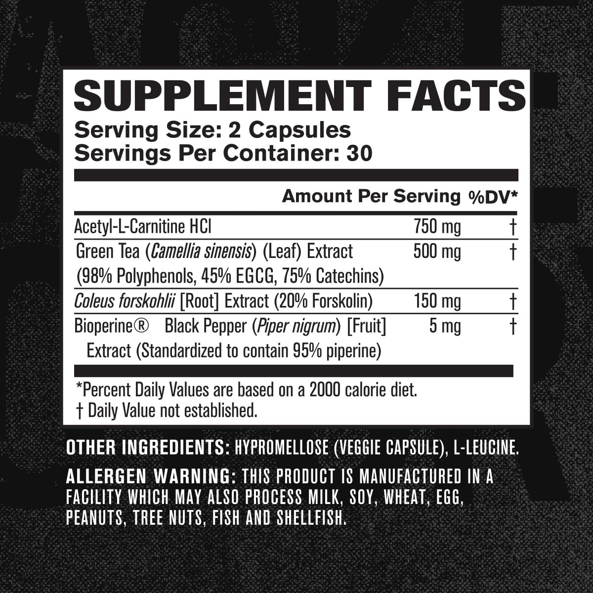 Jacked Factory Lean-XT Caffeine Free Fat Burner - Non Stim Weight Loss Supplement, Appetite Suppressant & Metabolism Booster | Acetyl L-Carnitine, Green Tea Extract, Forskolin - 60 Natural Diet Pills — Amazon image 9