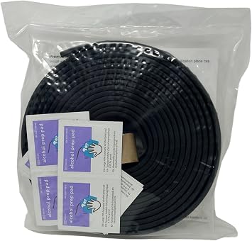 ESI Premium Cap Seal XL 20 FT (2 Width x .200 Height x 20' Length) EPDM Rubber for Caps 200 lbs or Less