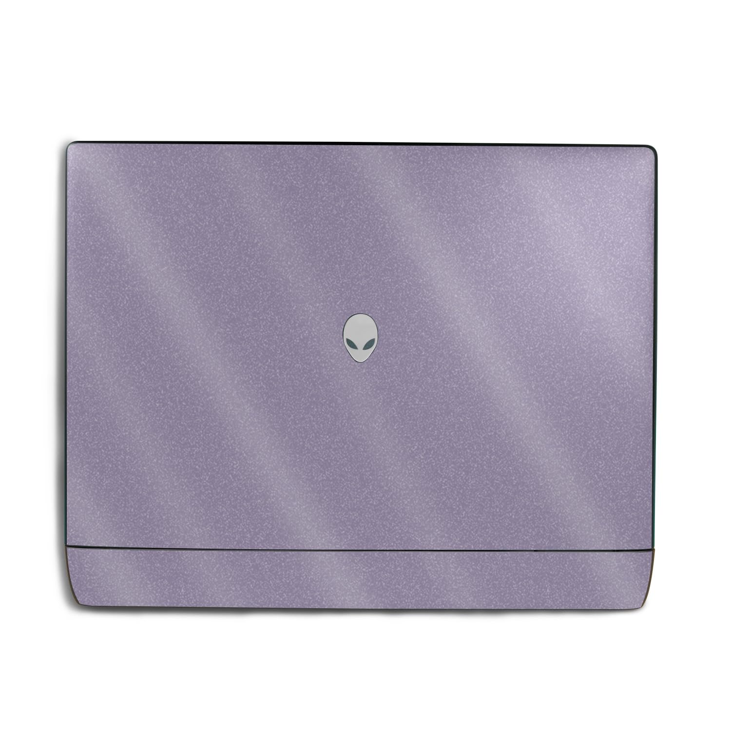 Glossy Glitter Laptop Skin Compatible with Alienware 18 Area-51 (2025) Top Cover Only - Solid Lavender - Premium 3M Vinyl Protective Wrap Decal Cover - Easy to Apply | MightySkins