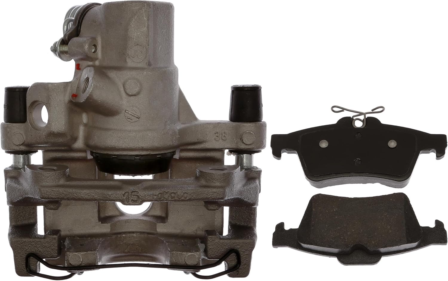 ACDelco Gold 18R12652 (19337976) Rear Passenger Side Disc Brake Caliper Assembly with Ceramic Pads (Loaded Non-Coated)
