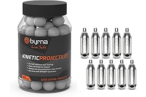 Byrna SD Home Defense Bundle: 95 Kinetic Projectiles and 10 CO2 Cartridges