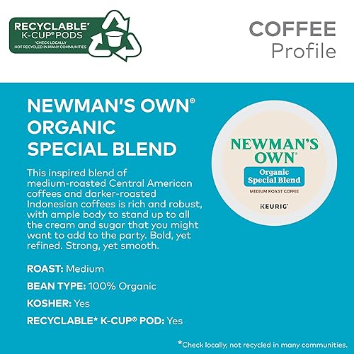 Miniatura 4 de Newmans Own Organics - Mezcla especial cápsulas Keurig K-Cup de una sola servida café tostado medio 96 unidades
