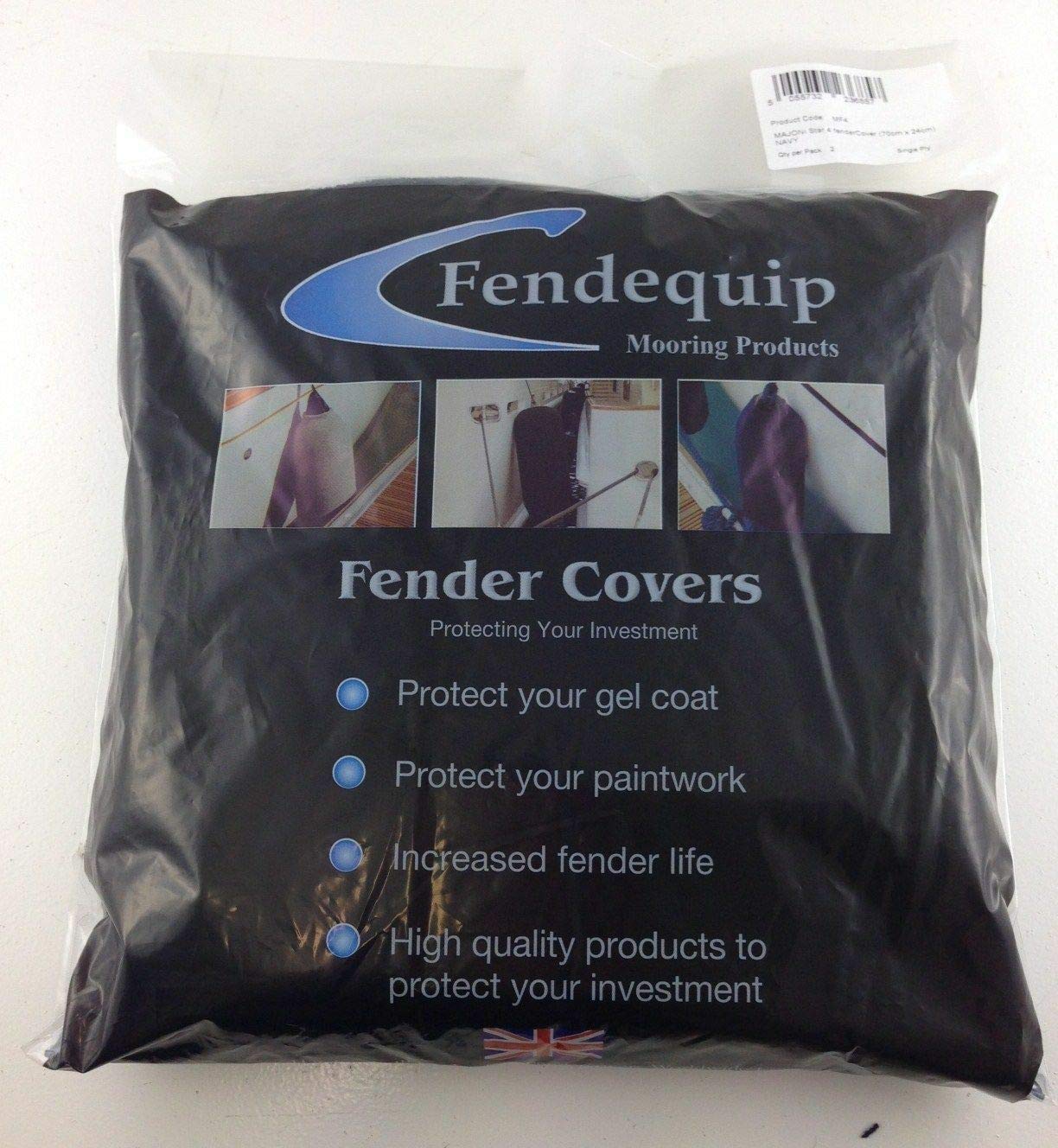 Fendequip Fender Socks/Sox For Majoni Star Fenders Pair - Navy (Size 1)