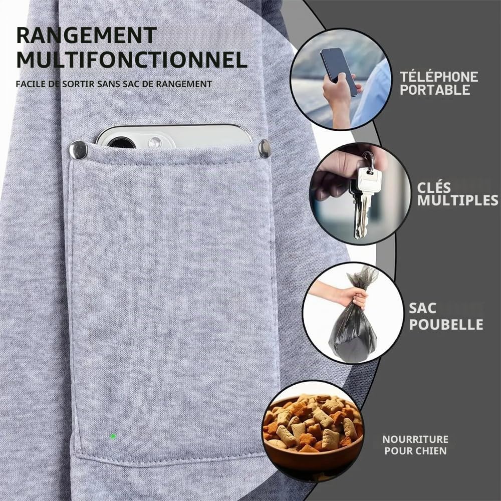Sac de transport réversible pour chiens et autres animaux de compagnie jusqu'à 15 kg - Écharpe de transport pour chien - Sac de transport pour chien - Sac pour promenade, activités de plein air