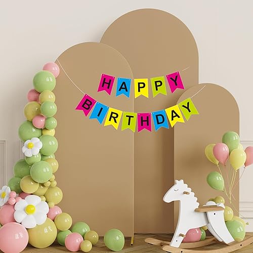 Miniatura 9 de Putros Juego de 2 fundas para arco de boda, de elastano, ajustadas, para parte superior redonda, para decoración de bodas, cumpleaños, fiestas, 7.2